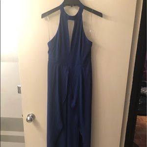 Shine Star  Halter  Jumpsuit  Size L! New W Tags!